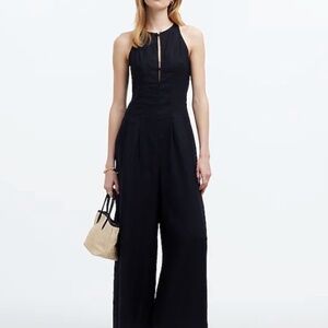 NWT Madewell Seamed Wide-Leg Jumpsuit in 100% Linen